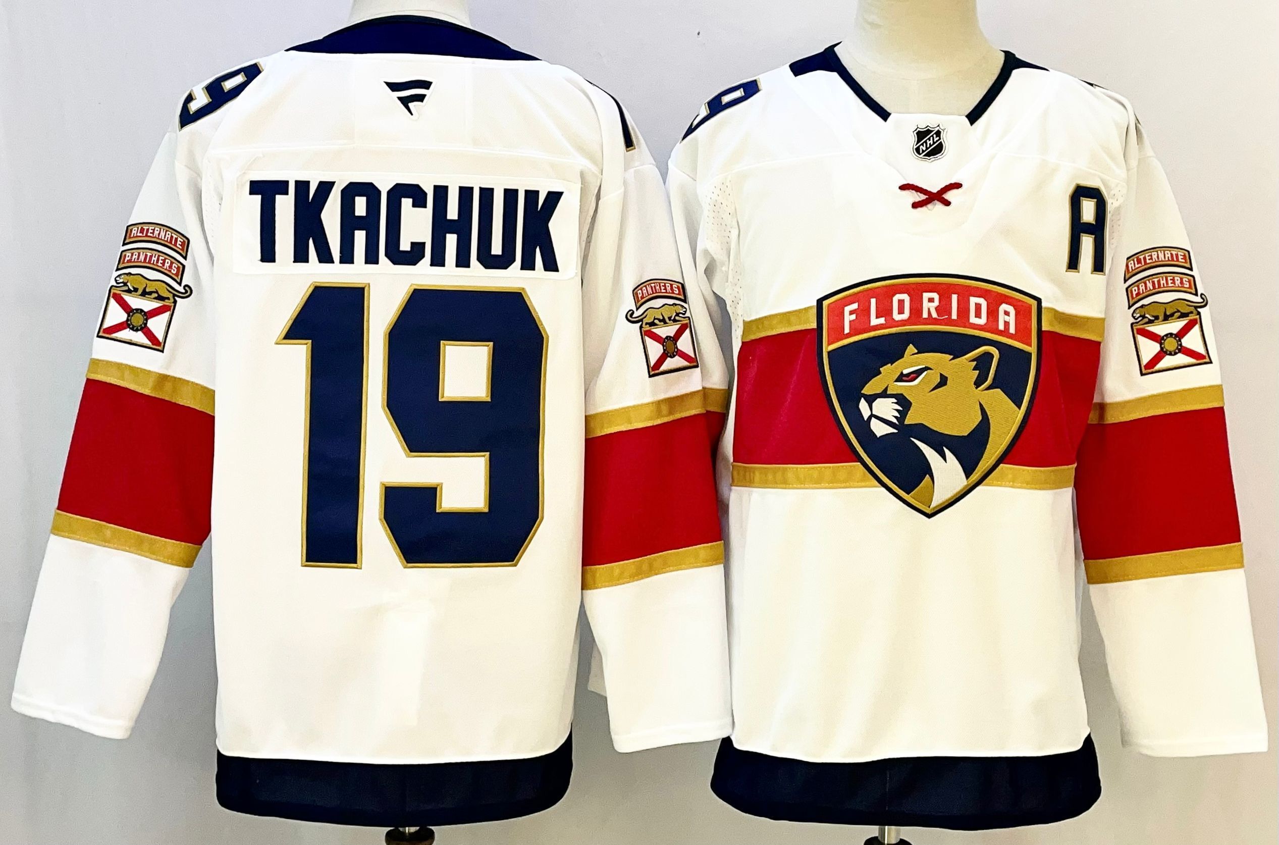 Men Florida Panthers #19 Tkachuk White 2026 Adidias NHL Jersey style 001